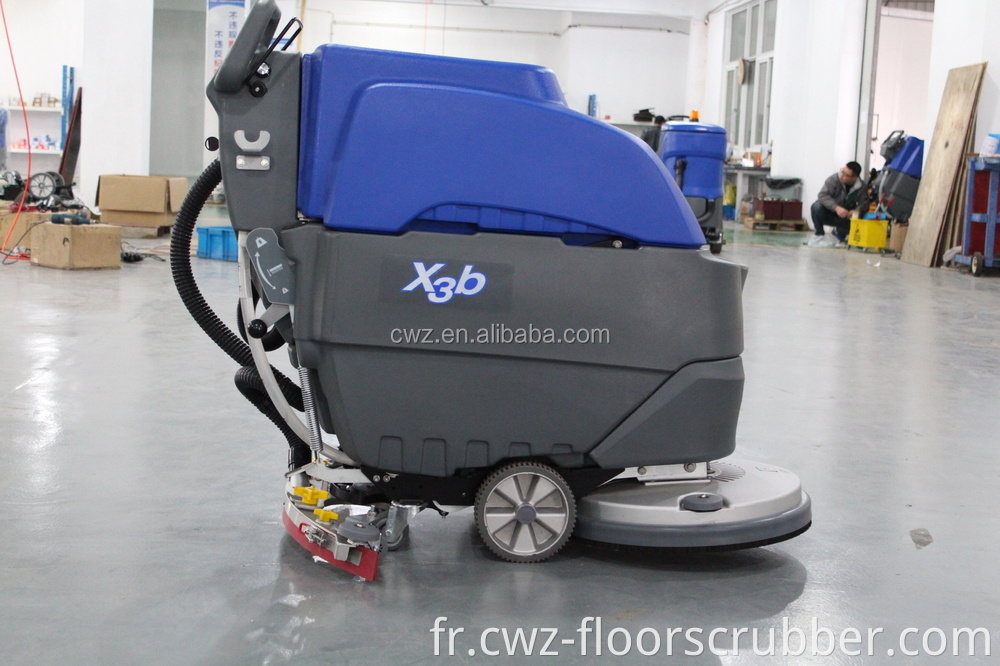 Machine à laver industrielle de nettoyage de sol fonctionnant sur batterie